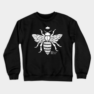 Queen Bee in White Crewneck Sweatshirt